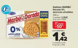 Carrefour MARBÚ Galletas Dorada 0% azúcares añadidos oferta