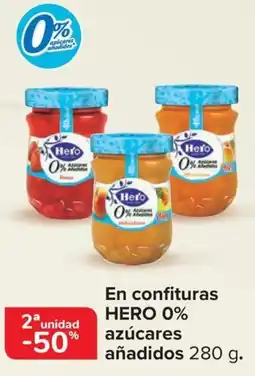 Carrefour HERO En confituras azúcares añadidos oferta