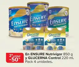 Carrefour ENSURE En nutrivigor y glucerna control oferta