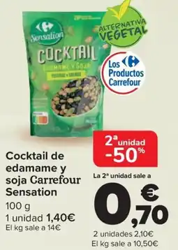 Carrefour Cocktail de edamame y soja Carrefour Sensation oferta