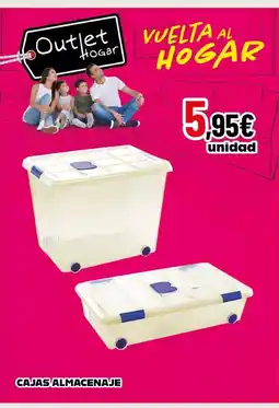 Outlet Hogar Cajas almacenaje oferta