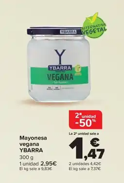 Carrefour YBARRA Mayonesa vegana oferta