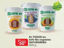 Carrefour NATURGREEN En TODOS los kéfir Bio vegetales oferta