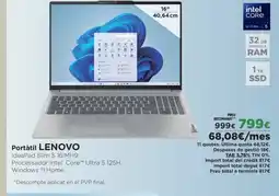 El Corte Inglés LENOVO Portátil oferta