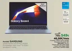 El Corte Inglés SAMSUNG Portátil oferta