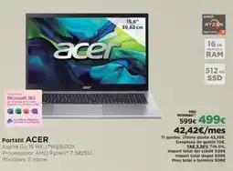 El Corte Inglés ACER Portátil oferta