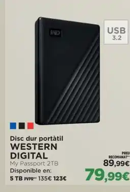 El Corte Inglés WESTERN DIGITAL Disc dur portàtil oferta