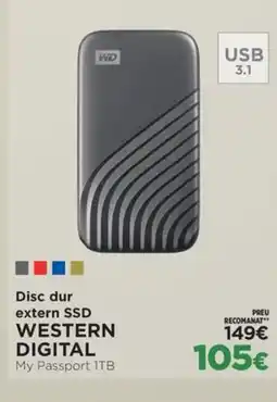 El Corte Inglés WESTERN DIGITAL Disc dur extern SSD oferta