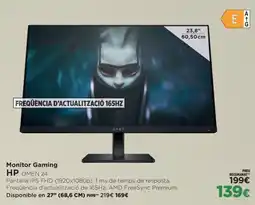 El Corte Inglés HP Monitor Gaming oferta