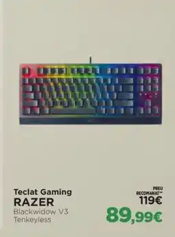El Corte Inglés RAZER Teclat Gaming oferta