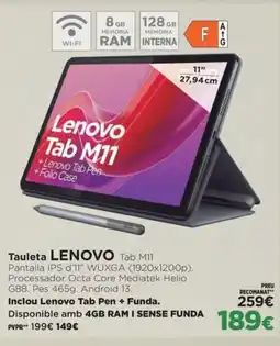 El Corte Inglés LENOVO Tauleta oferta