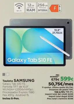 El Corte Inglés SAMSUNG Tauleta oferta