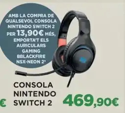 El Corte Inglés Consola nintendo switch 2 oferta