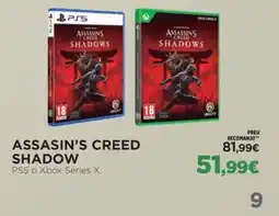 El Corte Inglés Assasin's creed shadow oferta