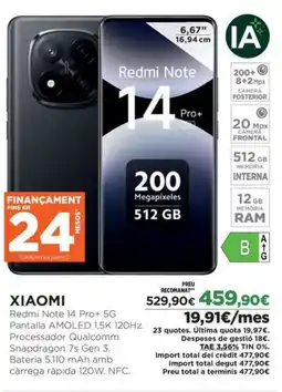 El Corte Inglés XIAOMI Redmi Note 14 Pro+ 5G oferta