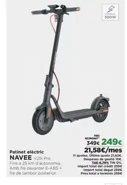 El Corte Inglés NAVEE Patinet elèctric oferta