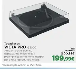 El Corte Inglés VIETA PRO Tocadiscos oferta