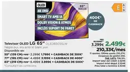 El Corte Inglés LG 65" Televisor OLED oferta