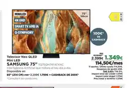 El Corte Inglés SAMSUNG 75" Televisor Neo QLED Mini LED oferta