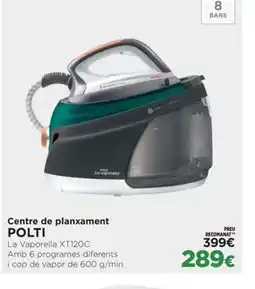 El Corte Inglés POLTI Centre de planxament oferta