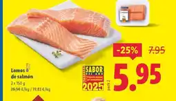 Lidl Lomos de salmón oferta