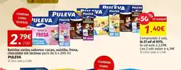 Maskom Supermercados PULEVA Batidos varios sabores: cacao, vainilla, fresa, chocolate sin lactos oferta