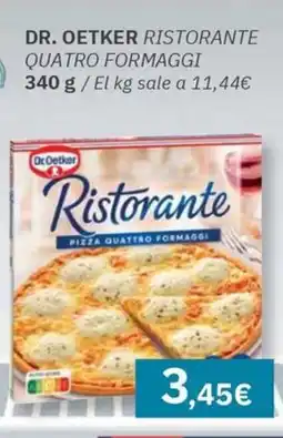 Maskom Supermercados DR. OETKER Ristorante quatro formaggi oferta