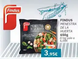 Maskom Supermercados FINDUS Menestra de la huerta oferta