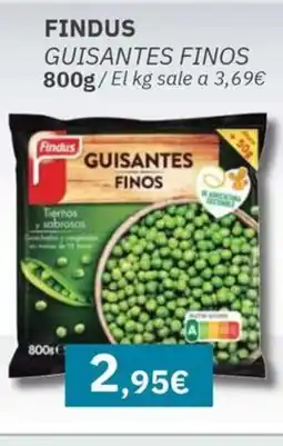Maskom Supermercados FINDUS Guisantes finos oferta