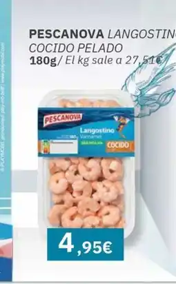 Maskom Supermercados PESCANOVA Langostino cocido pelado oferta