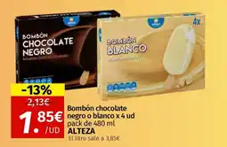 Maskom Supermercados ALTEZA Bombón chocolate negro o blanco oferta