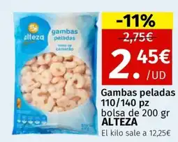 Maskom Supermercados ALTEZA Gambas peladas 110/140 pz oferta