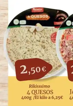 Maskom Supermercados RIKISSSIMO 4 quesos oferta