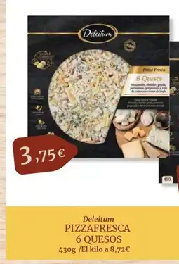 Maskom Supermercados DELEITUM Pizzafresca 6 quesos oferta