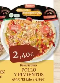 Maskom Supermercados RIKISSSIMO Pollo y pimientos oferta