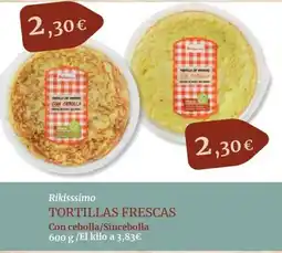 Maskom Supermercados RIKISSSIMO Tortillas frescas oferta