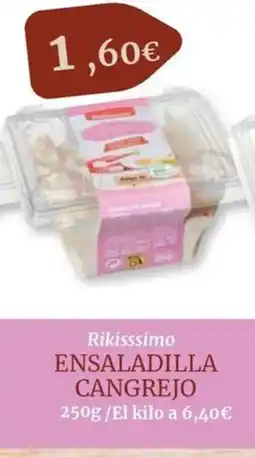 Maskom Supermercados RIKISSSIMO Ensaladilla cangrejo oferta