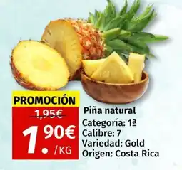 Maskom Supermercados Piña natural oferta