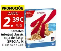 Maskom Supermercados SPECIAL K Cereales integral classic oferta
