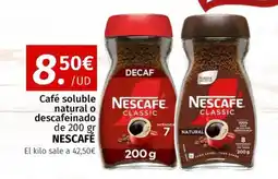 Maskom Supermercados NESCAFÉ Café soluble natural o descafeinado oferta
