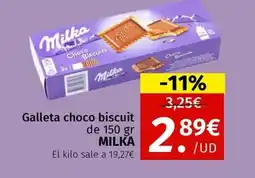 Maskom Supermercados MILKA Galleta choco biscuit oferta