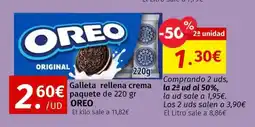 Maskom Supermercados OREO Galleta rellena crema oferta