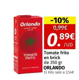 Maskom Supermercados ORLANDO Tomate frito en brick oferta