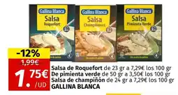 Maskom Supermercados GALLINA BLANCA Salsa de Roquefort oferta