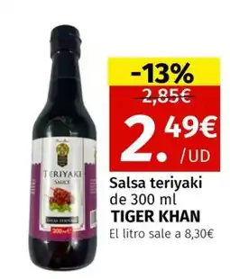 Maskom Supermercados TIGER KHAN Salsa teriyaki oferta