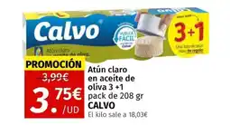 Maskom Supermercados CALVO Atún claro en aceite de oliva 3 +1 oferta