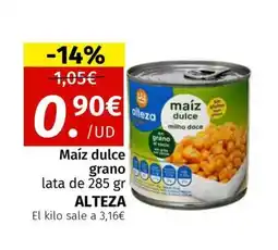 Maskom Supermercados ALTEZA Maíz dulce oferta
