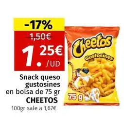 Maskom Supermercados CHEETOS Snack queso gustosines oferta