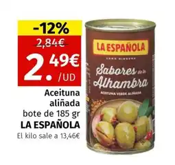 Maskom Supermercados LA ESPAÑOLA Aceituna aliñada oferta