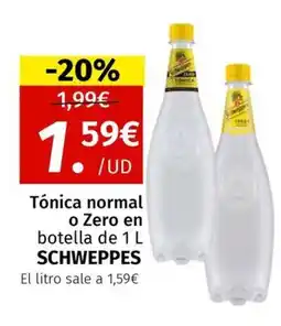 Maskom Supermercados SCHWEPPES Tónica normal o Zero en botella oferta